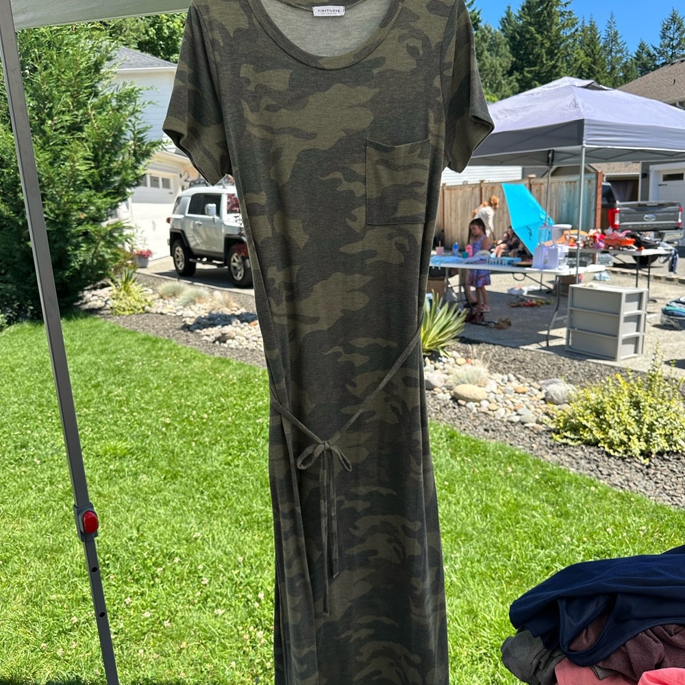 First Love Camo Maxi Dress